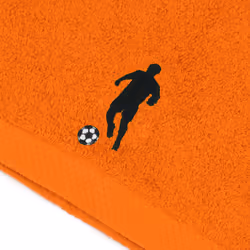 Linnea Pure football serviette à main Orange 50 x 100 cm