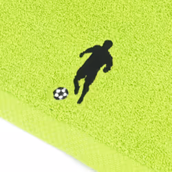 Linnea Pure football serviette à main Vert 50 x 100 cm