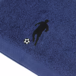 Linnea Pure football serviette à main Bleu 50 x 100 cm