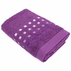 Linnea Pure squares, Violet, Coton, 50 x 100 cm, Portugal, 1 pièce(s)