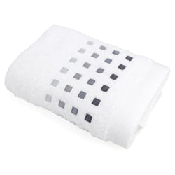 Linnea Pure squares serviette à main Blanc 50 x 100 cm