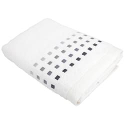 Linnea Pure squares Blanc Coton 70 x 140 cm 1 pièce(s)
