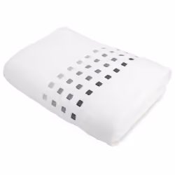 Linnea Pure squares, 100 x 150 cm, Coton, Blanc, 1 pièce(s)