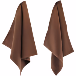 LOT DE 2 TORCHONS DE CUISINE 50x50 cm, 100% COTON 400 g/m2 - PURE KITCHEN WAFFLE MARRON La collection de torchons de cuisine ...