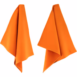 LOT DE 2 TORCHONS DE CUISINE 50x50 cm, 100% COTON 400 g/m2 - PURE KITCHEN WAFFLE ORANGE La collection de torchons de cuisine ...