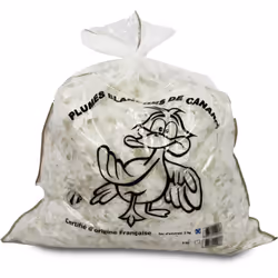REMBOURRAGE PLUMES DE CANARD - 1 KG Ce rembourrage constitué de plumes blanches de canard est particulièrement apprécié pour  ...