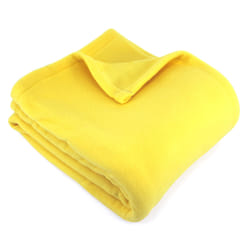 Linnea Teddy plaid 240 x 260 cm Polyester Jaune