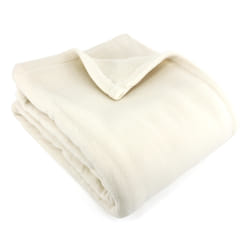 Linnea Teddy plaid 240 x 260 cm Polyester Blanc