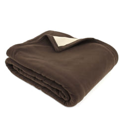Linnea Narvik plaid 220 x 240 cm Polyester Marron