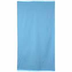 DRAP PLAGE 100x180 CM RUGEN Turquoise Ambiance bord de mer avec ce drap de plage de couleur turquoise uni, finition frangée a ...