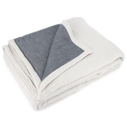 Linnea Provence plaid 180 x 240 cm Coton Gris
