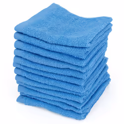 Linnea Alpha, Coton, Bleu, 30 x 30 cm, 12 pièce(s), 400 g/m², 520 g