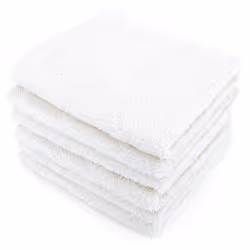 Linnea Alpha, Coton, Blanc, 30 x 50 cm, 6 pièce(s), 400 g/m², 410 g