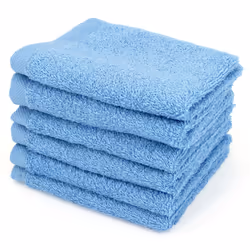 Linnea Alpha, Coton, Bleu, 30 x 50 cm, 6 pièce(s), 400 g/m², 410 g