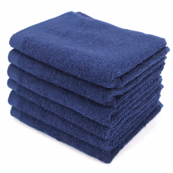 Linnea Alpha, Coton, Bleu, 30 x 50 cm, 6 pièce(s), 400 g/m², 410 g
