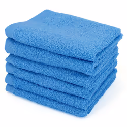Linnea Alpha, Coton, Bleu, 30 x 50 cm, 6 pièce(s), 400 g/m², 410 g