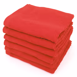 Linnea Alpha, Coton, Rouge, 30 x 50 cm, 6 pièce(s), 400 g/m², 410 g