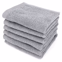 Linnea Alpha, Coton, Gris, 30 x 50 cm, 6 pièce(s), 400 g/m², 410 g