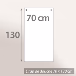 Linnea Alpha Ivoire Coton 70 x 130 cm 2 pièce(s) - Vue supplémentaire 6