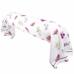 Linnea Pretty, Blanc, Coton, 115 g/m², Pretty, France, 140 x 43 cm