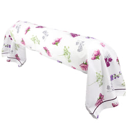 Linnea Pretty Blanc 140 x 43 cm Coton
