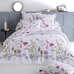 Linnea Pretty Blanc 140 x 43 cm Coton