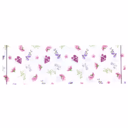 Linnea Pretty Blanc 140 x 43 cm Coton