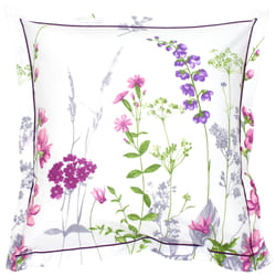 Linnea Pretty Blanc 65 x 65 cm Coton