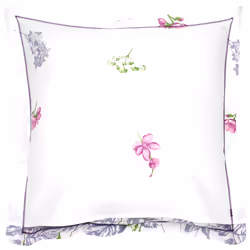Linnea Pretty Blanc 65 x 65 cm Coton