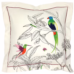 Linnea Amazonia, Écru, Coton, 115 g/m², Amazonia, France, 65 x 65 cm