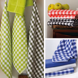 Linnea Squares vichy torchon de cuisine 50 x 70 cm
