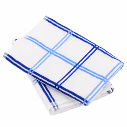 Linnea Squares, Bleu, 50 x 50 cm, Coton, 440 g/m², 2 pièce(s), Portugal