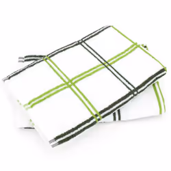 Linnea Squares, Vert, 50 x 50 cm, Coton, 440 g/m², 2 pièce(s), Portugal
