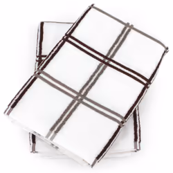 Linnea Squares, Marron, 50 x 50 cm, Coton, 440 g/m², 2 pièce(s), Portugal