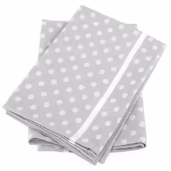 Linnea Dots, Gris, 50 x 70 cm, Coton, 260 g/m², 2 pièce(s), Portugal