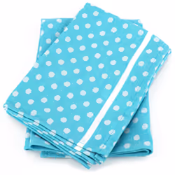 Linnea Dots, Bleu, 50 x 70 cm, Coton, 260 g/m², 2 pièce(s), Portugal