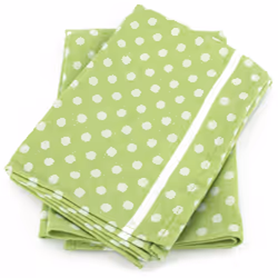 Linnea Dots, Vert, 50 x 70 cm, Coton, 260 g/m², 2 pièce(s), Portugal