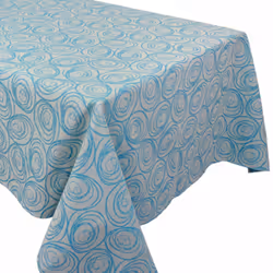 Linnea Spirale, Bleu, Coton, Turquie, 175 x 175 cm, 620 g, 1 pièce(s)