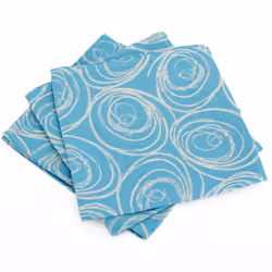 Linnea Spirale, Bleu, Coton, 450 mm, 450 mm, 140 g, 3 pièce(s)