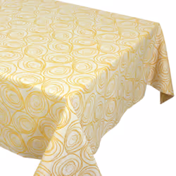 Linnea Spirale, Jaune, Coton, Turquie, 175 x 175 cm, 620 g, 1 pièce(s)
