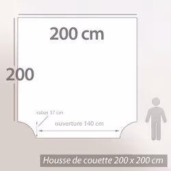 Linnea Obsession housse de couette Jaune Coton 200 x 200 cm