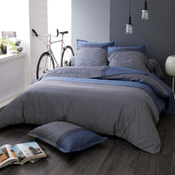 Linnea Enzo housse de couette Bleu Satin 260 x 240 cm