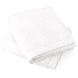Linnea Pure Coton Blanc 30 x 30 cm 2 pièce(s)