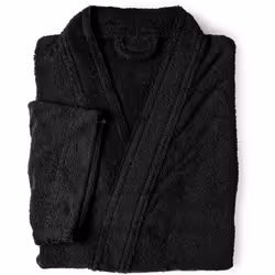 PEIGNOIR ADULTE KIMONO COLLECTION PURE TAILLE XL TEINTE noir Un peignoir kimono adulte au style épuré, en éponge 100% coton, ...