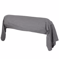 Linnea Enzo, Noir, Satin, 125 g/m², Enzo, France, 140 x 43 cm