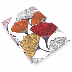 Linnea Ginkgo, Drap de lit, 240 x 310 cm, Rose, 125 g/m², Ginkgo, France