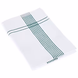 Torchon de cuisine 50x70 cm nid dabeille WAFFLE PIQUET blanc filet vert