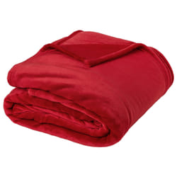 Linnea Velvet plaid 180 x 220 cm Polyester Rouge