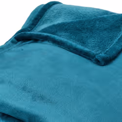 Linnea Velvet plaid 220 x 240 cm Polyester Bleu