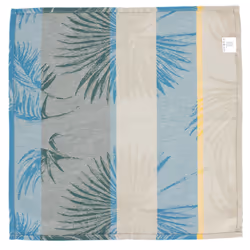 Linnea Palmier serviette 3 pièce(s) Bleu Coton